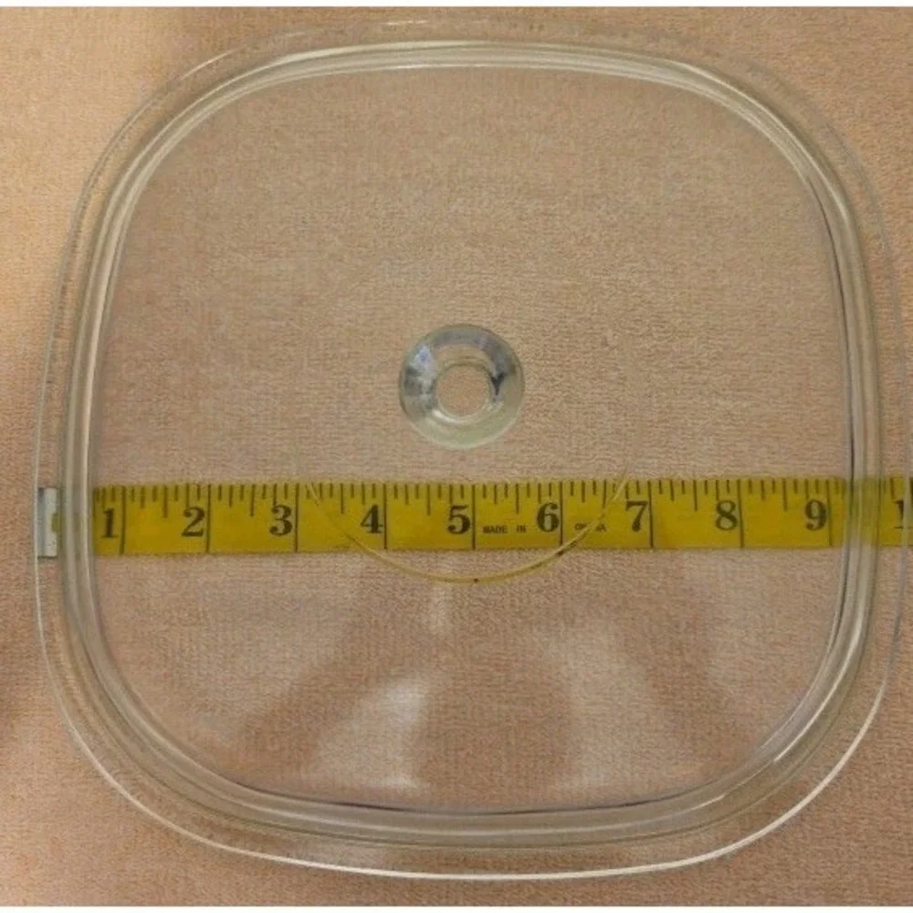 Pyrex Clear Glass Square Replacement Lid P-10-C1 Only for Corning Ware Casserole